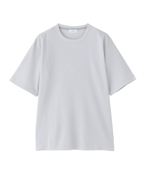 MACKINTOSH PHILOSOPHY(マッキントッシュ フィロソフィー)の「クルーネックTシャツ ミニワッフル(Tシャツ/カットソー・メンズ・チャコールグレー/ダークネイビー/ライトグレー・38/40)」の1枚目の写真