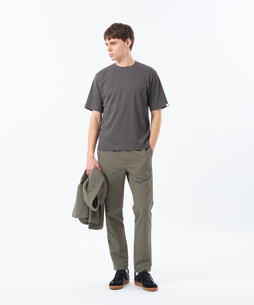 MACKINTOSH PHILOSOPHY(マッキントッシュ フィロソフィー)の「クルーネックTシャツ ミニワッフル(Tシャツ/カットソー・メンズ・チャコールグレー/ダークネイビー/ライトグレー・38/40)」の4枚目の写真