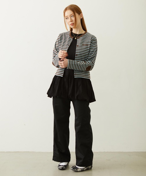 MILKFED.(ミルクフェド)の「BALLOON TUNIC(Tシャツ/カットソー・レディース・ベージュ/ブラック/ホワイト・ONE SIZE)」の14枚目の写真