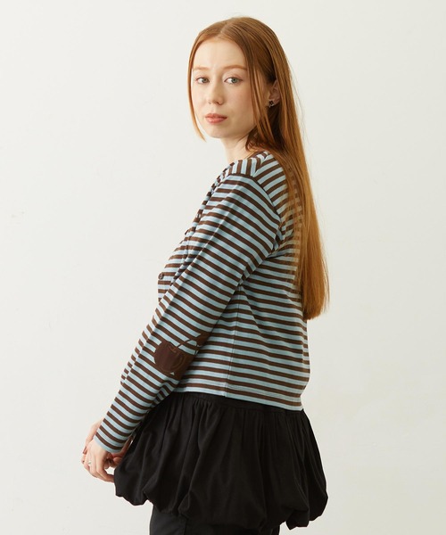 MILKFED.(ミルクフェド)の「BALLOON TUNIC(Tシャツ/カットソー・レディース・ベージュ/ブラック/ホワイト・ONE SIZE)」の9枚目の写真