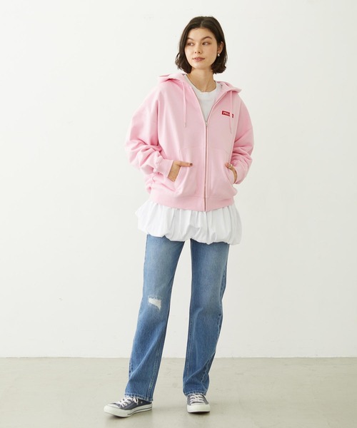 MILKFED.(ミルクフェド)の「BALLOON TUNIC(Tシャツ/カットソー・レディース・ベージュ/ブラック/ホワイト・ONE SIZE)」の22枚目の写真