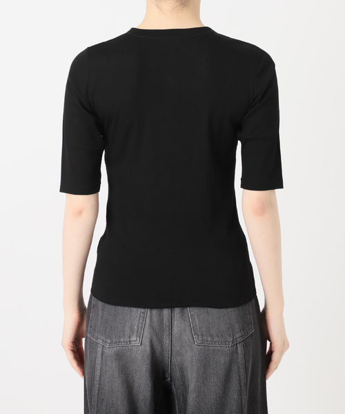 IENA LA BOUCLE(イエナラブークル)の「IENA LA BOUCLE コットンリブスナップハーフスリーブカーディガン(Tシャツ/カットソー・レディース・ブラウン/ブラック・FREE)」の20枚目の写真