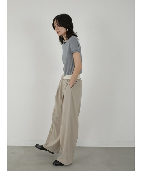 LA PEAU DE GEM(ラポドゥジェム)の「【LA PEAU DE GEM】hemp border tee/ヘンプボーダーT(Tシャツ/カットソー・レディース・ブラック/ブルー・FREE)」の11枚目の写真