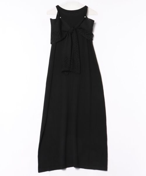 LAULEN(ローレン)の「multi way shawl set american sleeve dress /マルチウェイショールセット アメリカンスリーブドレス(ワンピース・レディース・グレー/ブラック・FREE)」の4枚目の写真