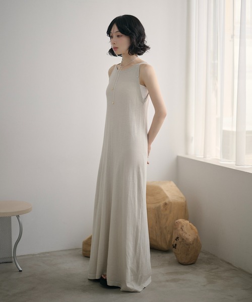 LAULEN(ローレン)の「multi way shawl set american sleeve dress /マルチウェイショールセット アメリカンスリーブドレス(ワンピース・レディース・グレー/ブラック・FREE)」の13枚目の写真