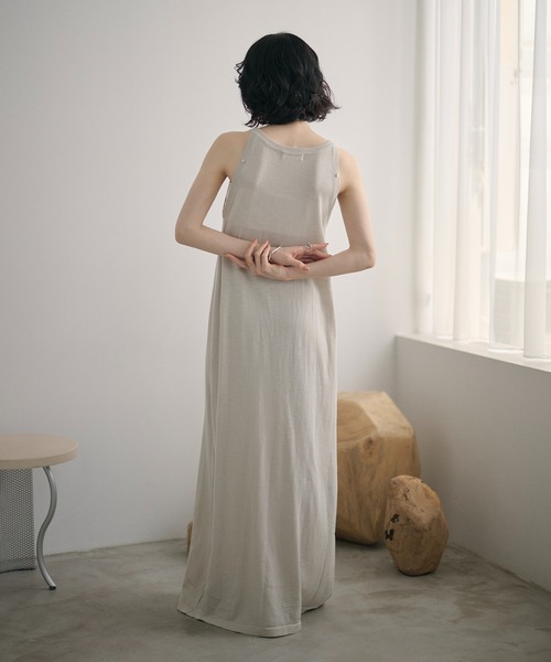 LAULEN(ローレン)の「multi way shawl set american sleeve dress /マルチウェイショールセット アメリカンスリーブドレス(ワンピース・レディース・グレー/ブラック・FREE)」の15枚目の写真