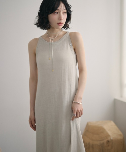 LAULEN(ローレン)の「multi way shawl set american sleeve dress /マルチウェイショールセット アメリカンスリーブドレス(ワンピース・レディース・グレー/ブラック・FREE)」の16枚目の写真