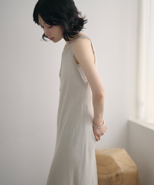 LAULEN(ローレン)の「multi way shawl set american sleeve dress /マルチウェイショールセット アメリカンスリーブドレス(ワンピース・レディース・グレー/ブラック・FREE)」の17枚目の写真