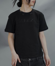 LOVE KILLER（ラブキラー）の「A'GEM/9 × .kom『LOVE KILLER/ラブ キラー』embroidery logo metal parts Tee shirt/エンブロイデリーロゴメタルパーツTシャツ（Tシャツ/カットソー）」