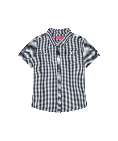 NYXX（エヌワイエックスエックス）の「CHECK BLOUSE NAVY（シャツ/ブラウス・レディース・その他・FREE）」の2枚目の写真