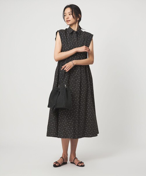 green label relaxing(グリーンレーベルリラクシング)の「エリキリカエ フレンチスリーブ ワンピース(ワンピース・レディース・コバルトブルー/ネイビー/その他1・FREE)」の11枚目の写真