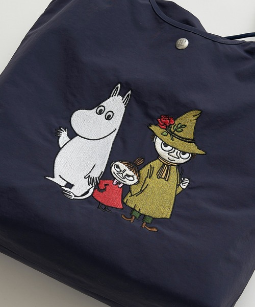 MOOMIN(ムーミン)の「【MOOMIN】(ムーミン) 軽量 A4 B4収納 軽撥水 刺繍 マルシェバッグ RMPK-06HR(トートバッグ・レディース・ライトグレー/ネイビー/ベージュ/カーキ・ONE SIZE)」の15枚目の写真