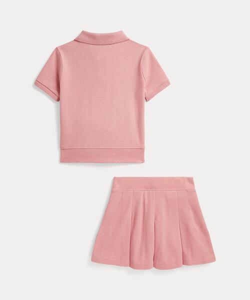 ストレッチ メッシュ ボクシー ポロシャツ & スコート（ポロシャツ