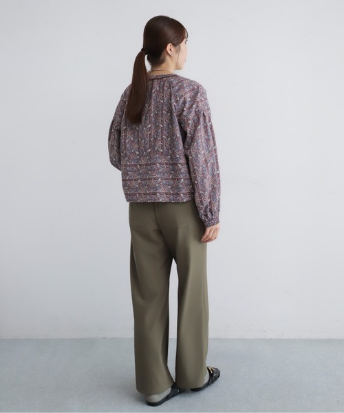 NOMBRE IMPAIR(ノンブルアンペール)の「ペイズリーストライプ パフスリーブボレロ(シャツ/ブラウス・レディース・ボルドー/ブラウン・FREE)」の7枚目の写真