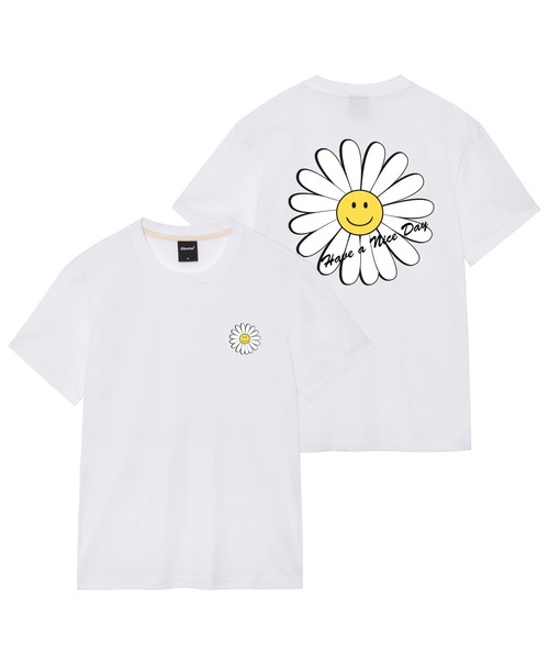 OKSTAR(オクスター)の「ナイスデイフラワーバンファルティ(Tシャツ/カットソー・レディース・ホワイト/ライトベージュ/ダークグレー/カーキ/ダークブルー/クリーム/ライトグレー/ブラック/ネイビー/グレー/ダークグリーン・SMALL/MEDIUM/LARGE/X-LARGE/2XL/3XL/4XL)」の1枚目の写真