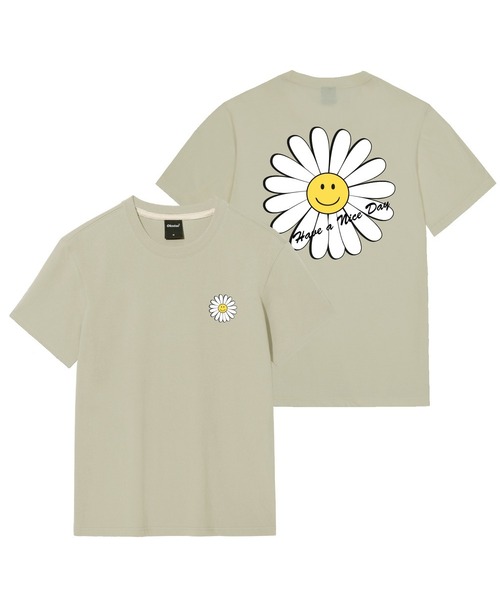 OKSTAR(オクスター)の「ナイスデイフラワーバンファルティ(Tシャツ/カットソー・レディース・ホワイト/ライトベージュ/ダークグレー/カーキ/ダークブルー/クリーム/ライトグレー/ブラック/ネイビー/グレー/ダークグリーン・SMALL/MEDIUM/LARGE/X-LARGE/2XL/3XL/4XL)」の7枚目の写真