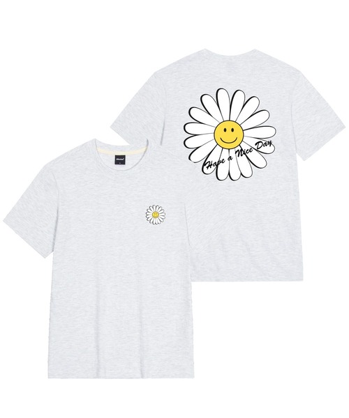 OKSTAR(オクスター)の「ナイスデイフラワーバンファルティ(Tシャツ/カットソー・レディース・ホワイト/ライトベージュ/ダークグレー/カーキ/ダークブルー/クリーム/ライトグレー/ブラック/ネイビー/グレー/ダークグリーン・SMALL/MEDIUM/LARGE/X-LARGE/2XL/3XL/4XL)」の3枚目の写真