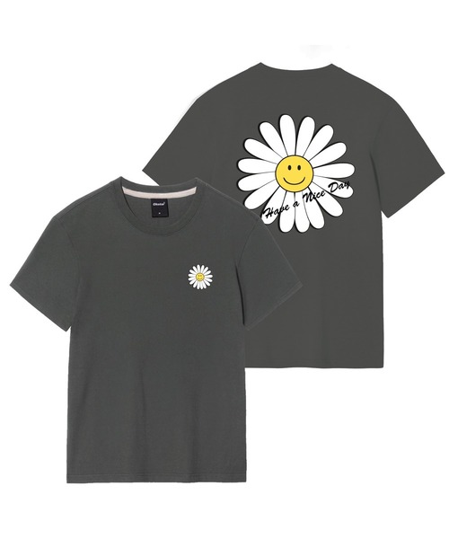 OKSTAR(オクスター)の「ナイスデイフラワーバンファルティ(Tシャツ/カットソー・レディース・ホワイト/ライトベージュ/ダークグレー/カーキ/ダークブルー/クリーム/ライトグレー/ブラック/ネイビー/グレー/ダークグリーン・SMALL/MEDIUM/LARGE/X-LARGE/2XL/3XL/4XL)」の5枚目の写真