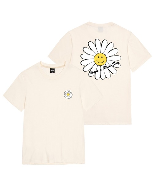 OKSTAR(オクスター)の「ナイスデイフラワーバンファルティ(Tシャツ/カットソー・レディース・ホワイト/ライトベージュ/ダークグレー/カーキ/ダークブルー/クリーム/ライトグレー/ブラック/ネイビー/グレー/ダークグリーン・SMALL/MEDIUM/LARGE/X-LARGE/2XL/3XL/4XL)」の6枚目の写真