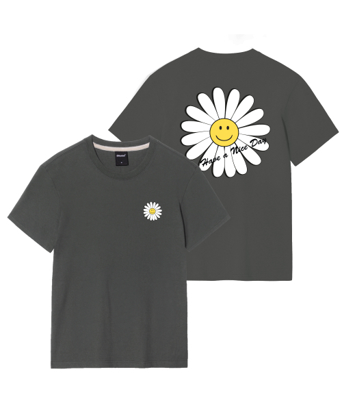 OKSTAR(オクスター)の「ナイスデイフラワーバンファルティ(Tシャツ/カットソー・レディース・ホワイト/ライトベージュ/ダークグレー/カーキ/ダークブルー/クリーム/ライトグレー/ブラック/ネイビー/グレー/ダークグリーン・SMALL/MEDIUM/LARGE/X-LARGE/2XL/3XL/4XL)」の12枚目の写真