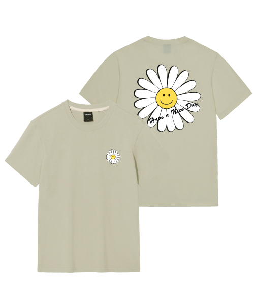 OKSTAR(オクスター)の「ナイスデイフラワーバンファルティ(Tシャツ/カットソー・レディース・ホワイト/ライトベージュ/ダークグレー/カーキ/ダークブルー/クリーム/ライトグレー/ブラック/ネイビー/グレー/ダークグリーン・SMALL/MEDIUM/LARGE/X-LARGE/2XL/3XL/4XL)」の14枚目の写真