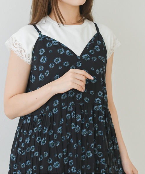 MISCH MASCH(ミッシュマッシュ)の「2026春夏新作 フェミニンフラワーキャミワンピース(ワンピース・レディース・ピンク/ブルー・フリ-)」の4枚目の写真