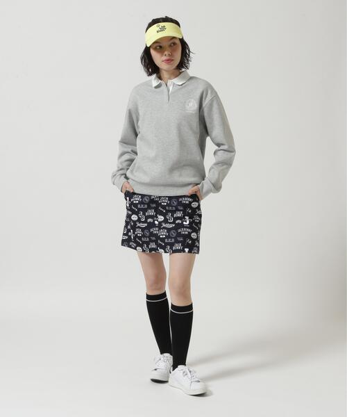 Jack Bunny!!(ジャックバニー)の「【Jack Bunny!!】ハイゲージダブルフェイス長袖ポロシャツ(ポロシャツ・レディース・ブルー・MEDIUM)」の14枚目の写真