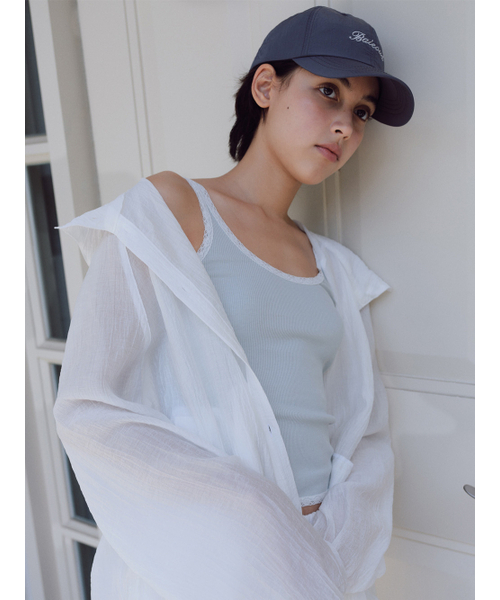 BAIE OUD（ベイウード）の「U-neck lace sleeveless_mint green（Tシャツ/カットソー・レディース・その他・FREE）」の2枚目の写真