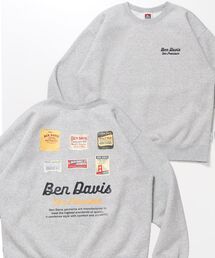 【BEN DAVIS(ベンデイビス)】Graphic Sweatshirt / スウェット クルーネック グラフィック 裏起毛 ユニセックス