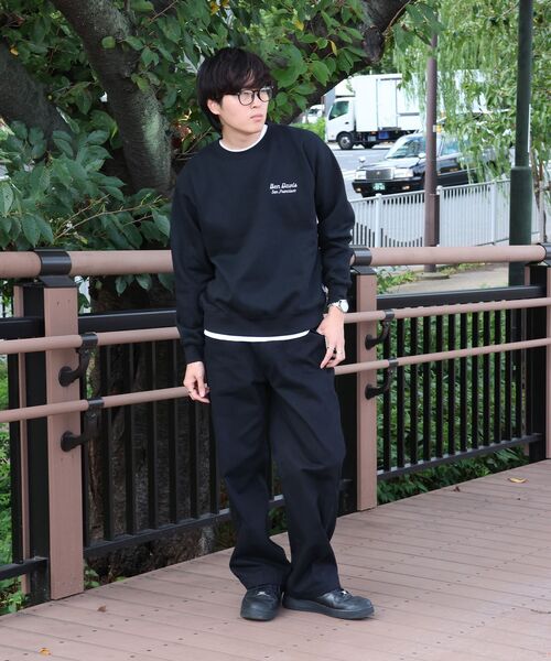 BEN DAVIS(ベンデイビス)の「【BEN DAVIS(ベンデイビス)】Graphic Sweatshirt / スウェット クルーネック グラフィック 裏起毛 ユニセックス(スウェット・メンズ・ブラック/グレー/ダークグリーン・LARGE/MEDIUM/X-LARGE)」の7枚目の写真