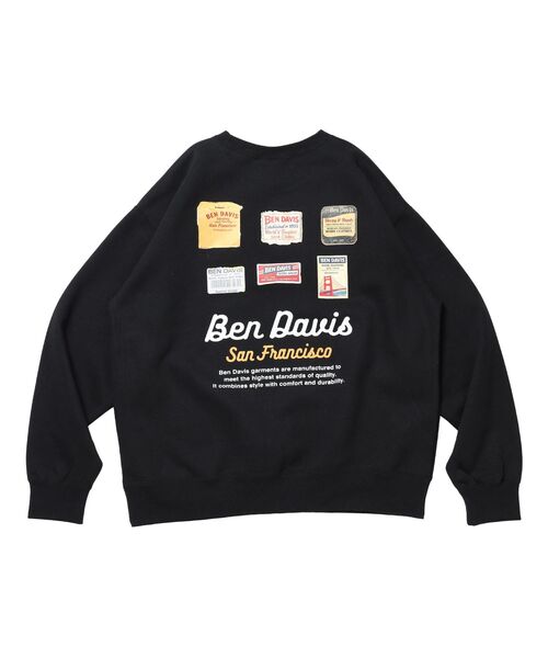 BEN DAVIS(ベンデイビス)の「【BEN DAVIS(ベンデイビス)】Graphic Sweatshirt / スウェット クルーネック グラフィック 裏起毛 ユニセックス(スウェット・メンズ・ブラック/グレー/ダークグリーン・LARGE/MEDIUM/X-LARGE)」の10枚目の写真