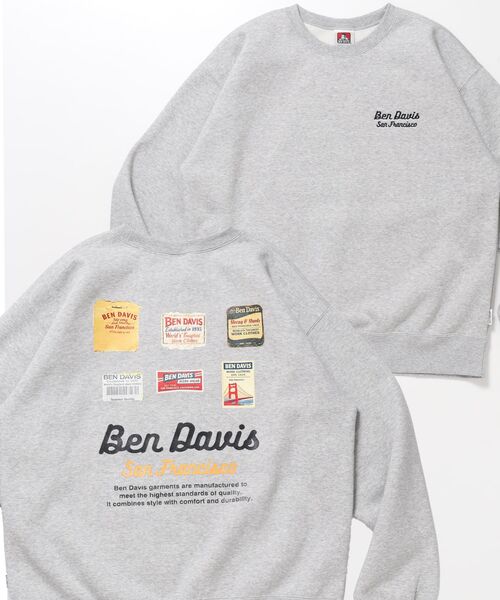 BEN DAVIS(ベンデイビス)の「【BEN DAVIS(ベンデイビス)】Graphic Sweatshirt / スウェット クルーネック グラフィック 裏起毛 ユニセックス(スウェット・メンズ・ブラック/グレー/ダークグリーン・LARGE/MEDIUM/X-LARGE)」の13枚目の写真