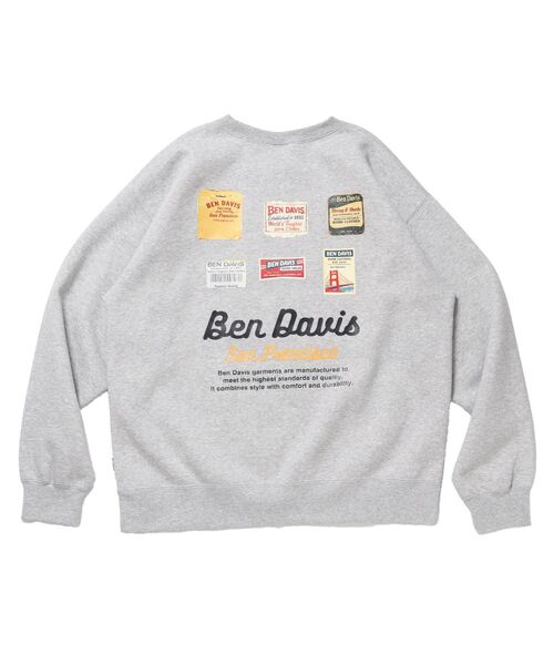 BEN DAVIS(ベンデイビス)の「【BEN DAVIS(ベンデイビス)】Graphic Sweatshirt / スウェット クルーネック グラフィック 裏起毛 ユニセックス(スウェット・メンズ・ブラック/グレー/ダークグリーン・LARGE/MEDIUM/X-LARGE)」の15枚目の写真