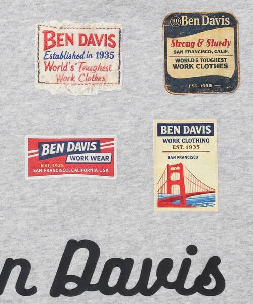 BEN DAVIS(ベンデイビス)の「【BEN DAVIS(ベンデイビス)】Graphic Sweatshirt / スウェット クルーネック グラフィック 裏起毛 ユニセックス(スウェット・メンズ・ブラック/グレー/ダークグリーン・LARGE/MEDIUM/X-LARGE)」の17枚目の写真