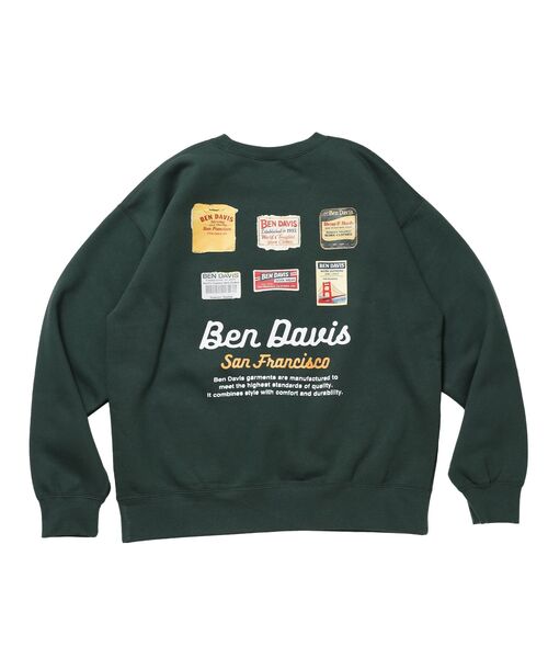 BEN DAVIS(ベンデイビス)の「【BEN DAVIS(ベンデイビス)】Graphic Sweatshirt / スウェット クルーネック グラフィック 裏起毛 ユニセックス(スウェット・メンズ・ブラック/グレー/ダークグリーン・LARGE/MEDIUM/X-LARGE)」の20枚目の写真