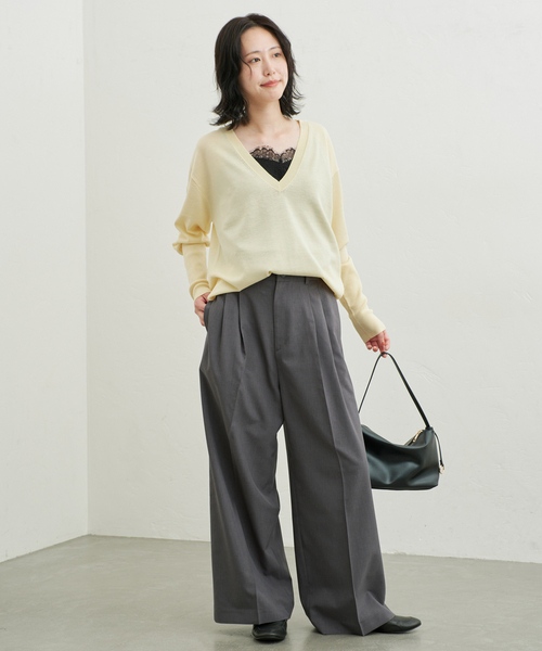 SLOBE IENA(スローブイエナ)の「《WEB限定カラーあり/追加》SLOBE ソフトローファー(ローファー・レディース・カーキ/ブラック・23cm/23.5cm/24cm/24.5cm)」の9枚目の写真