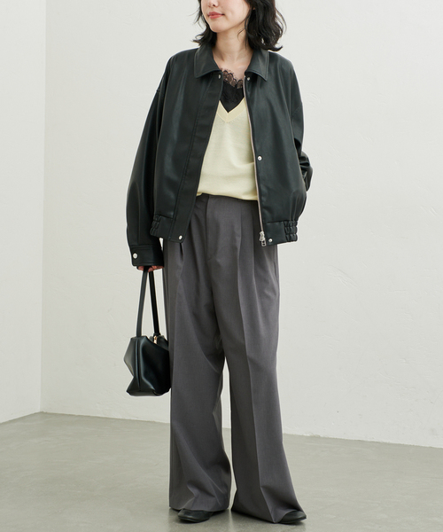 SLOBE IENA(スローブイエナ)の「《WEB限定カラーあり/追加》SLOBE ソフトローファー(ローファー・レディース・カーキ/ブラック・23cm/23.5cm/24cm/24.5cm)」の8枚目の写真