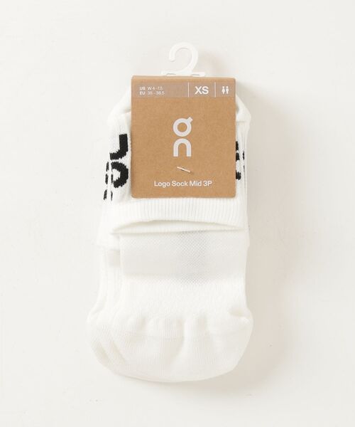 On(オン)の「On/オン Logo Sock Mid 3P(ソックス/靴下・メンズ・ブラック/グレー/ホワイト・M/S)」の7枚目の写真