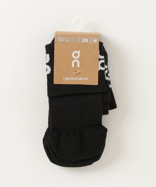 On(オン)の「On/オン Logo Sock Mid 3P(ソックス/靴下・メンズ・ブラック/グレー/ホワイト・M/S)」の10枚目の写真