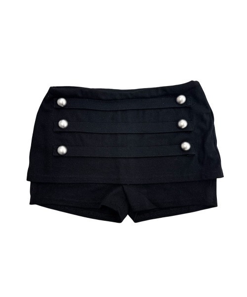 Never mind the XU / Chikashitsu+(ネバーマインド ザ エックスユー / チカシツプラス)の「【nmtc+】Button Shirring Skort (3color) / 【エヌエムティーシープラス】ナポレオンミニスカートパンツ(その他パンツ・レディース・ブラック/ホワイト/グレー・ONE SIZE)」の6枚目の写真