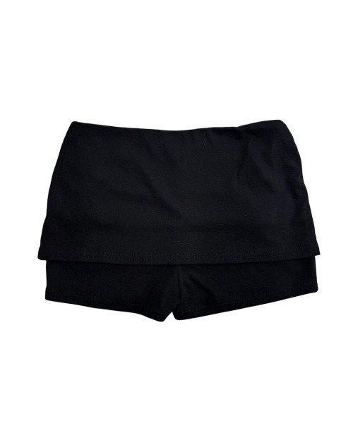 Never mind the XU / Chikashitsu+(ネバーマインド ザ エックスユー / チカシツプラス)の「【nmtc+】Button Shirring Skort (3color) / 【エヌエムティーシープラス】ナポレオンミニスカートパンツ(その他パンツ・レディース・ブラック/ホワイト/グレー・ONE SIZE)」の7枚目の写真