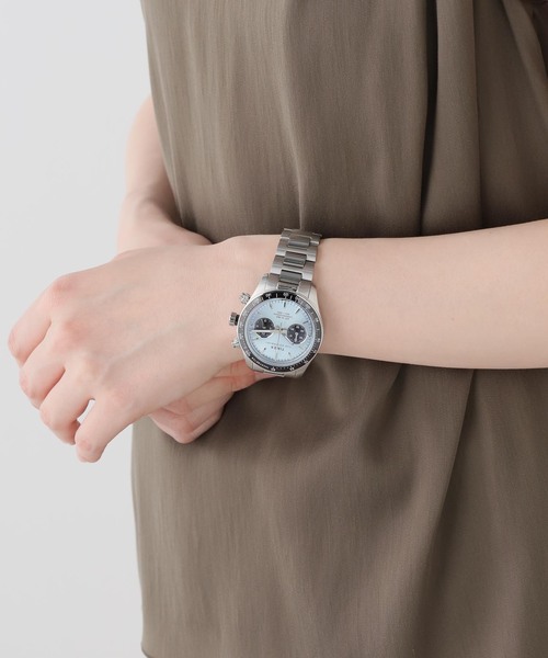 HIROB(ヒロブ)の「TIMEX Waterbury Heritage Chronograph tx-tw2y70500(アナログ腕時計・レディース・シルバー・FREE)」の9枚目の写真