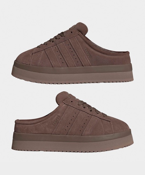 adidas(アディダス)の「adidas/アディダス CAMPUS 00s WTR LO W スエード スウェード調 スリーストライプス スニーカー サボサンダル スリッポン レディース 2026年秋冬 秋物(スリッポン・レディース・ベージュ/ブラウン・23/24/25/24.5/23.5)」の13枚目の写真