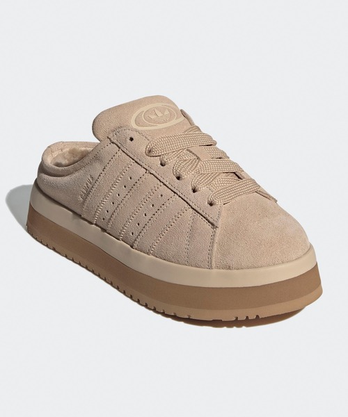 adidas(アディダス)の「adidas/アディダス CAMPUS 00s WTR LO W スエード スウェード調 スリーストライプス スニーカー サボサンダル スリッポン レディース 2026年秋冬 秋物(スリッポン・レディース・ベージュ/ブラウン・23/24/25/24.5/23.5)」の10枚目の写真