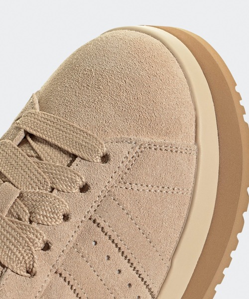 adidas(アディダス)の「adidas/アディダス CAMPUS 00s WTR LO W スエード スウェード調 スリーストライプス スニーカー サボサンダル スリッポン レディース 2026年秋冬 秋物(スリッポン・レディース・ベージュ/ブラウン・23/24/25/24.5/23.5)」の4枚目の写真