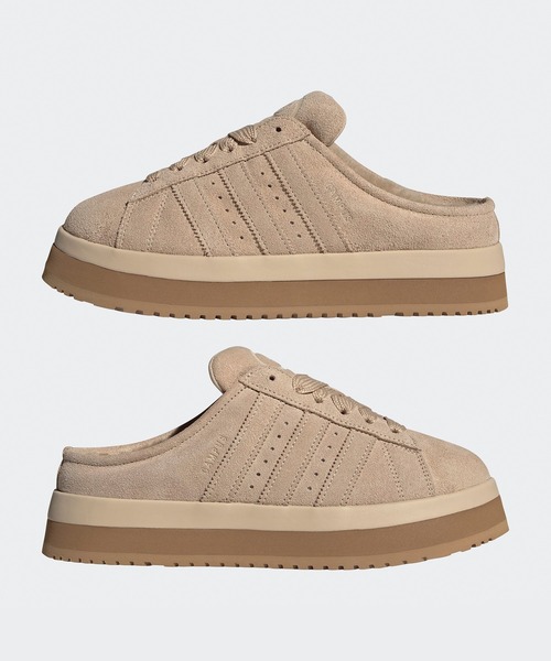 adidas(アディダス)の「adidas/アディダス CAMPUS 00s WTR LO W スエード スウェード調 スリーストライプス スニーカー サボサンダル スリッポン レディース 2026年秋冬 秋物(スリッポン・レディース・ベージュ/ブラウン・23/24/25/24.5/23.5)」の5枚目の写真