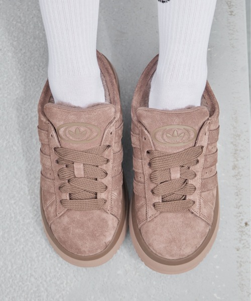 adidas(アディダス)の「adidas/アディダス CAMPUS 00s WTR LO W スエード スウェード調 スリーストライプス スニーカー サボサンダル スリッポン レディース 2026年秋冬 秋物(スリッポン・レディース・ベージュ/ブラウン・23/24/25/24.5/23.5)」の12枚目の写真