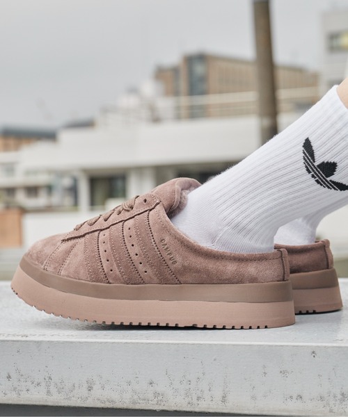 adidas(アディダス)の「adidas/アディダス CAMPUS 00s WTR LO W スエード スウェード調 スリーストライプス スニーカー サボサンダル スリッポン レディース 2026年秋冬 秋物(スリッポン・レディース・ベージュ/ブラウン・23/24/25/24.5/23.5)」の13枚目の写真