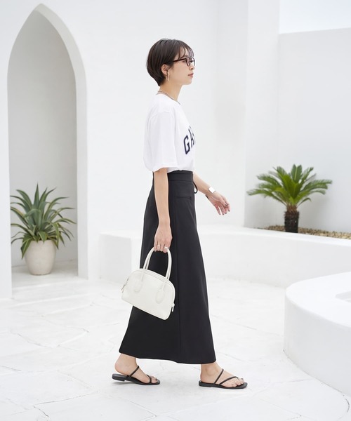 STYLE DELI(スタイルデリ)の「質感加工ロゴTシャツ/GABRIEL(Tシャツ/カットソー・レディース・チャコール/ネイビー/ホワイト・FREE)」の17枚目の写真