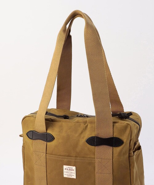 FILSON(フィルソン)の「FILSON/フィルソン Tin Cloth Zipper Tote Bag/ティンクロス ジッパー トートバッグ(トートバッグ・メンズ・ブラウン・24)」の5枚目の写真